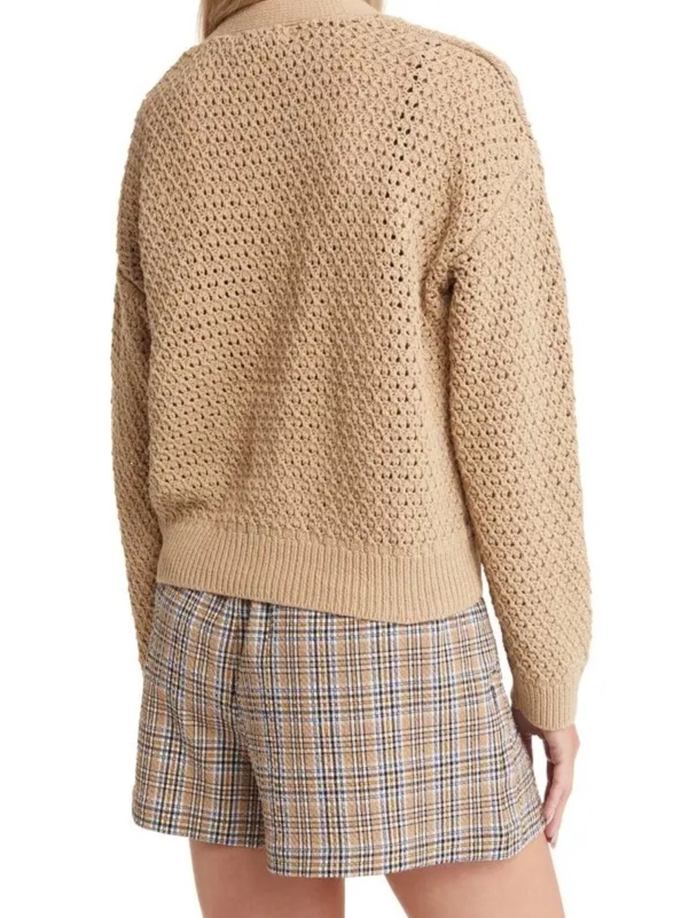 Madewell Open Stitch Cotton Crop Cardigan Size S NWT - Picture 2 of 13